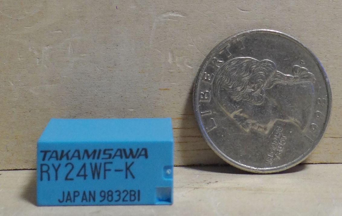 TAKAMISAWA RY 24WF-K 24V DPDT Signal Relay, For Audio