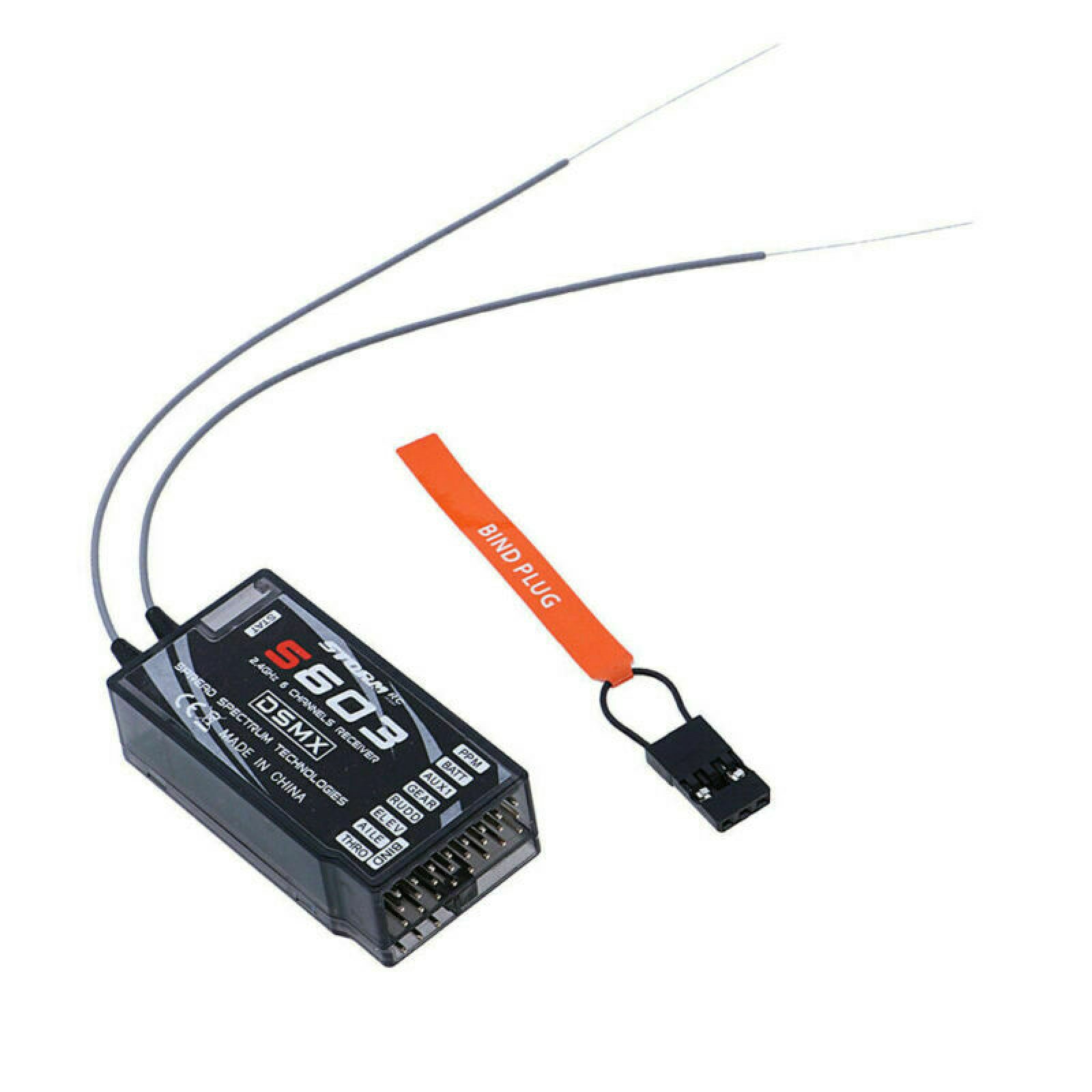 For JR SPECTRUM DSM-X DSM2 Transmitter Two Modes S603 Receiver 6CH 2.4GHz PPM