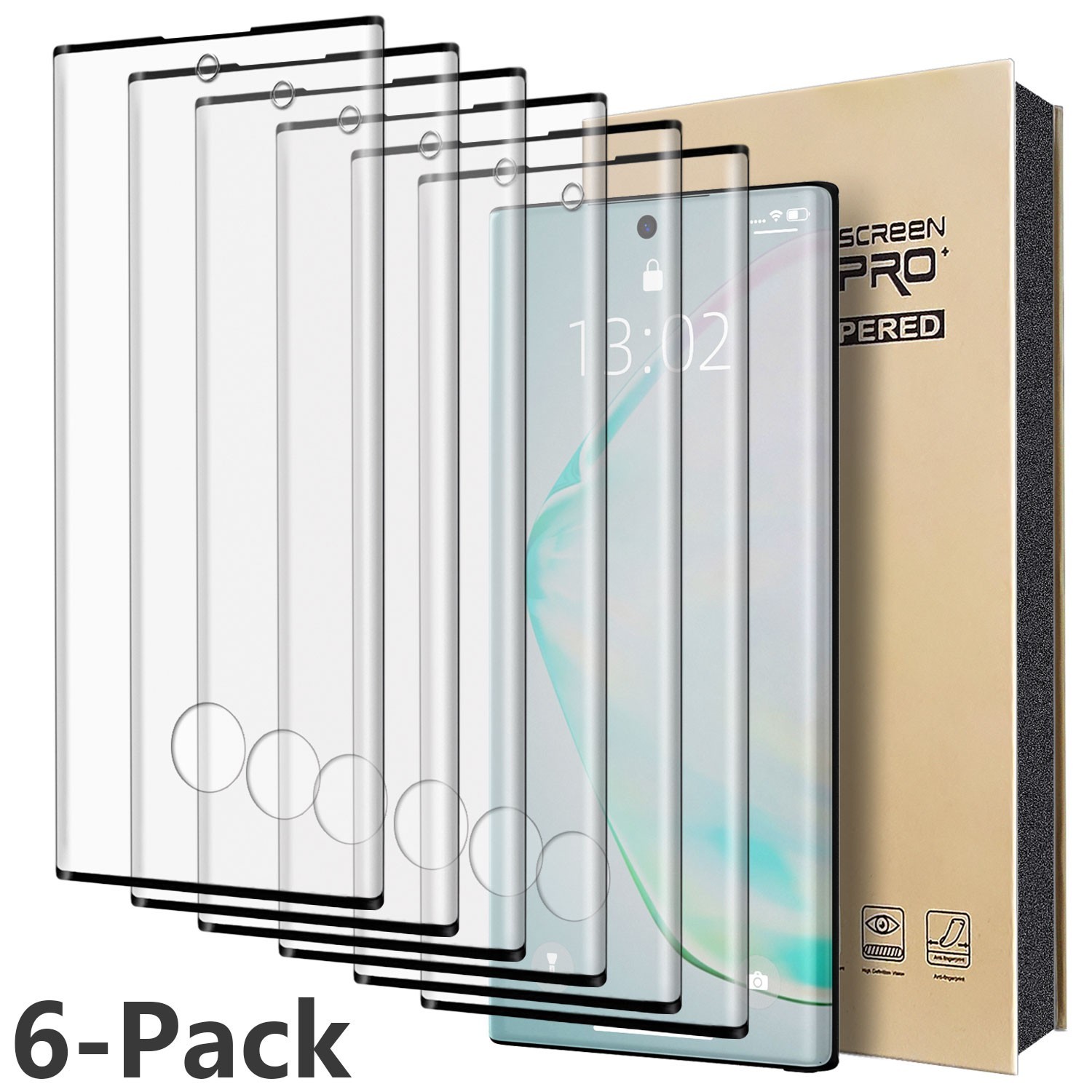 For Samsung Galaxy Note 10 / 10+ Tempered Glass Screen Protector Case Friendly