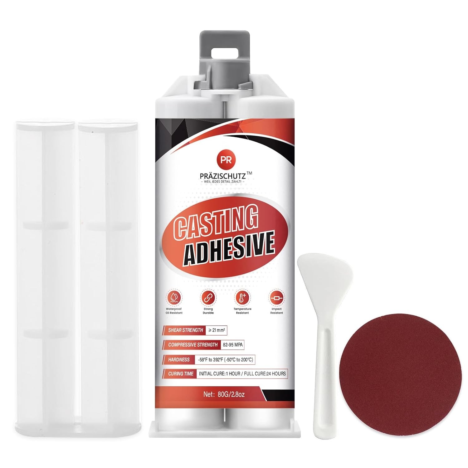 Heavy Duty Metal Repair Epoxy - Casting Adhesive & Filler for Aluminum, Steel, I