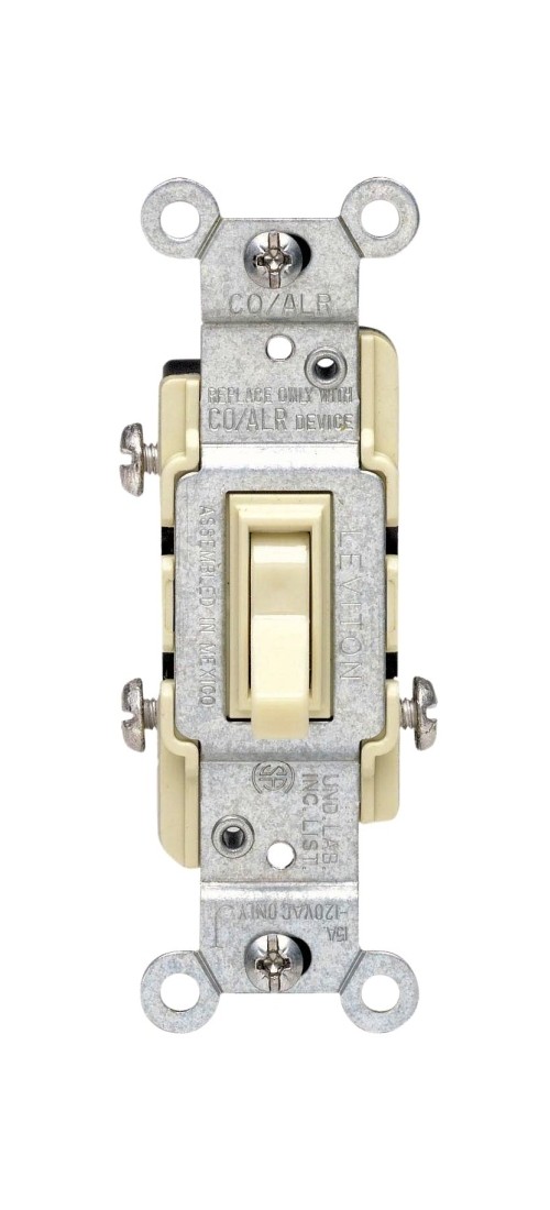 2653-2I Toggle Switch, 15 A, 120 V, 3 -Position, Thermoplastic Housing Material,