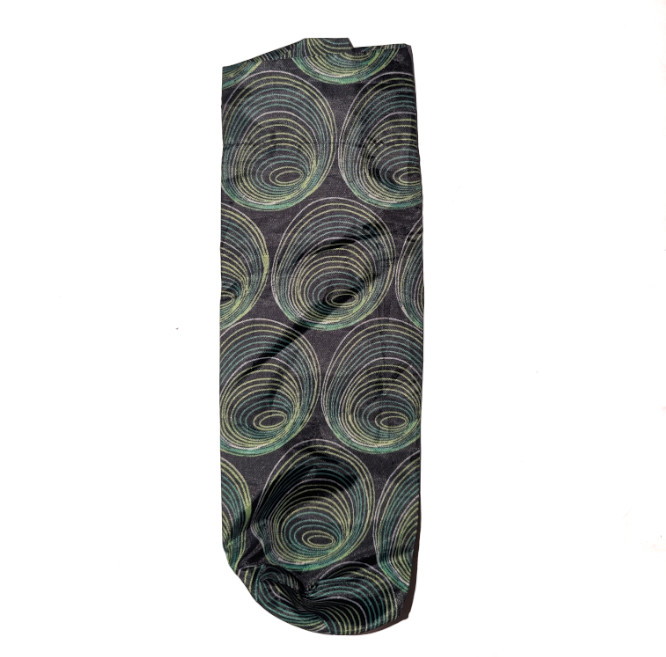 Handheld Portable Umbrella Cover - Black & Peacock Feather Water Resistant Nylon