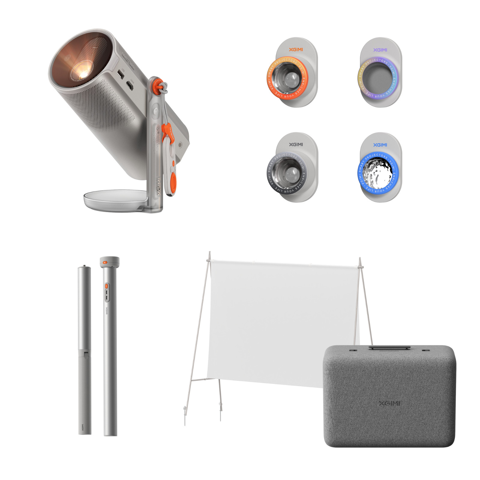 XGIMI MoGo 4 Laser Projector Outdoor Collection, 550 ISO Lumens, Google TV