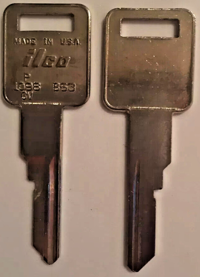 Lot of 10  ILCO P1098cv B63 key blanks - Pack of 10  For GM