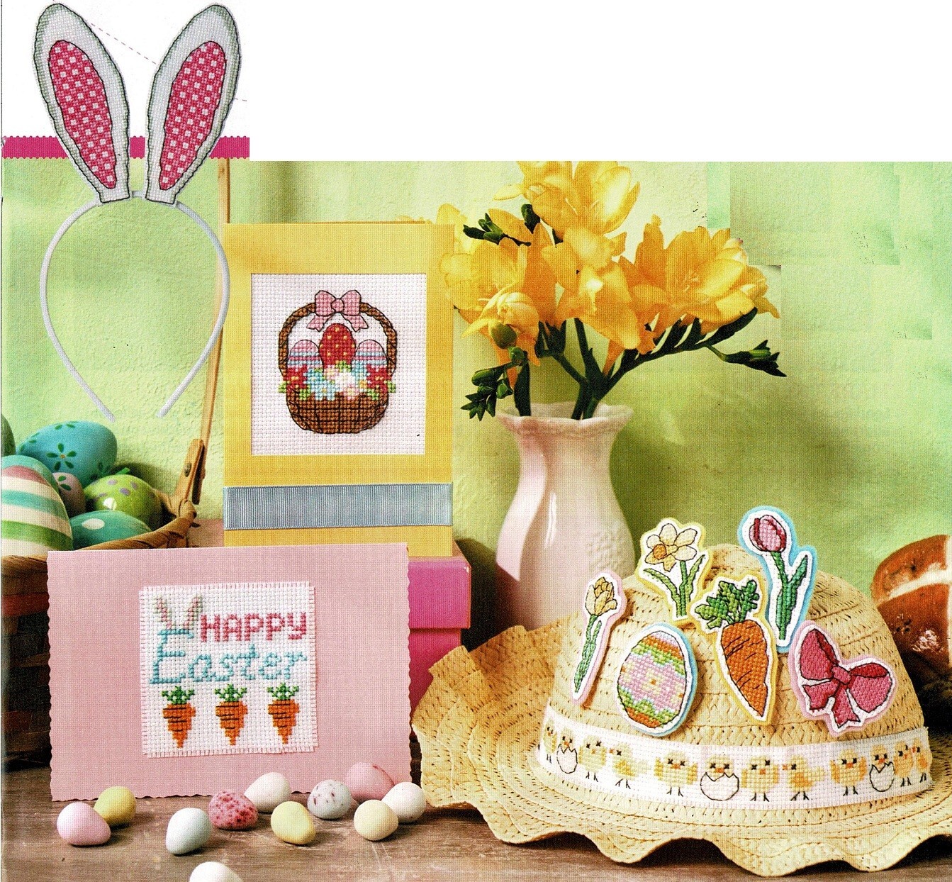 EASTER TREATS  CROSS STITCH  PATTERN  ONLY    EQ - PAV