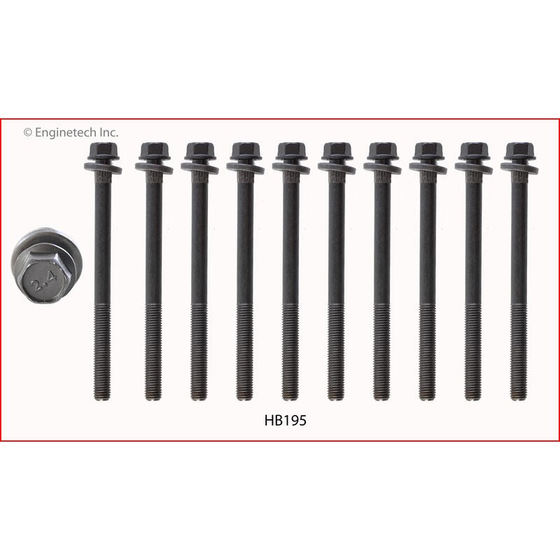 Enginetech Engine Cylinder Head Bolt Set HB195;