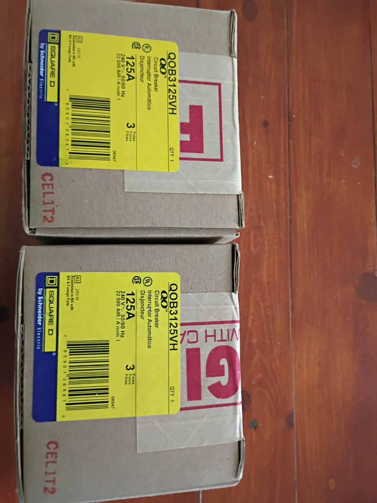 Square D QOB3125VH BREAKER NEW