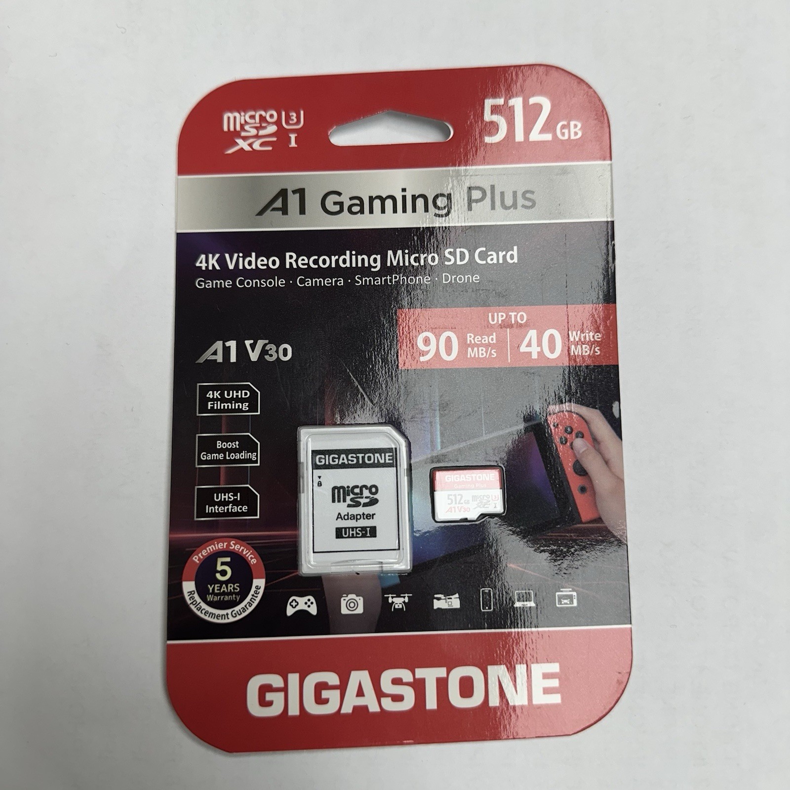 Gigastone 512GB Micro SD Card Gaming Plus - New