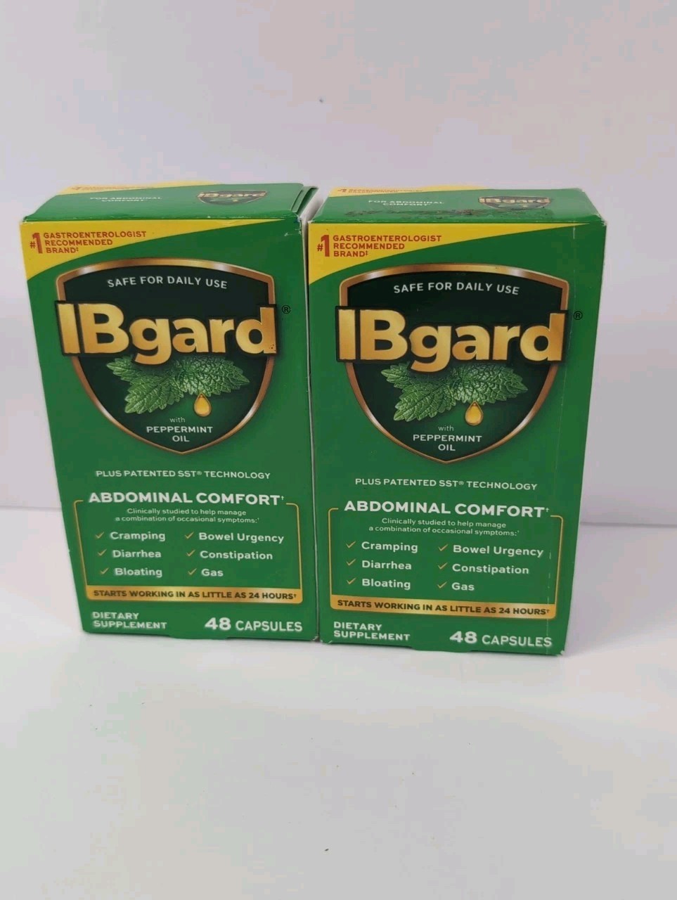 🔥LOT OF 2 IBgard 48 X2 = 96 Capsules (ABDOMINAL COMFORT) 🔥