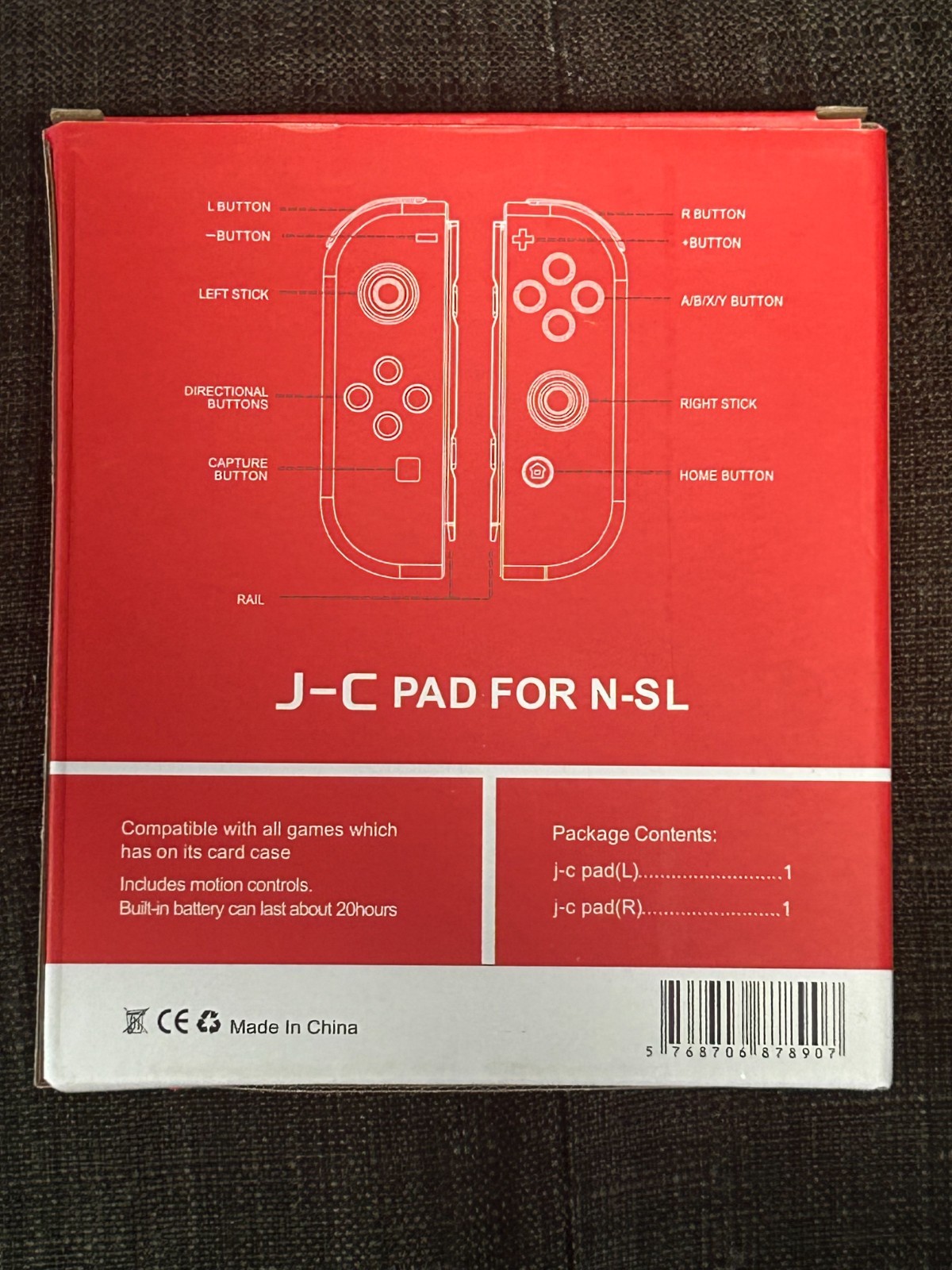 Wireless Gamepad Left & Right Game Controller For Nintendo Switch Joy-Con1-Pair