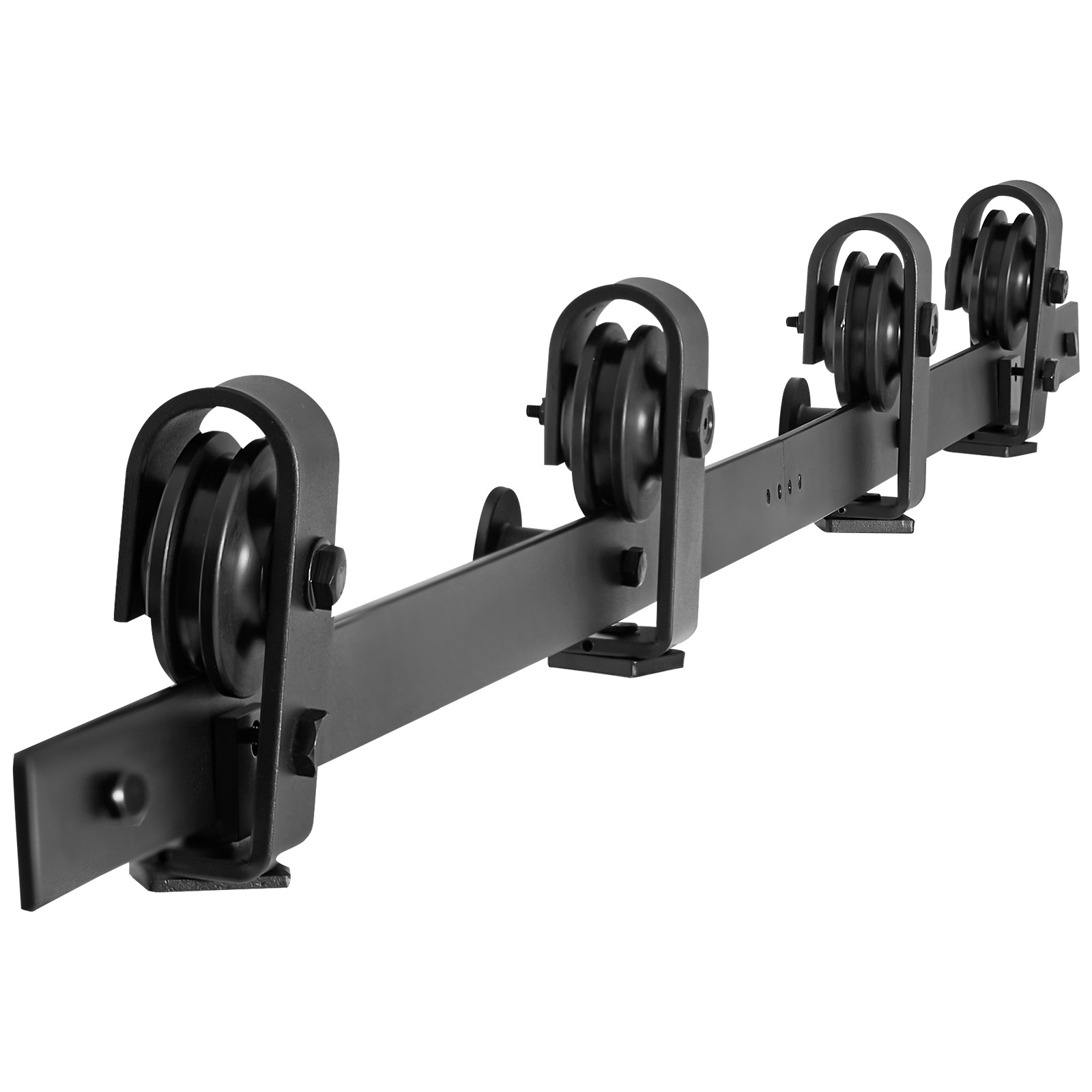 Bi-Folding Sliding Barn Door Hardware Track Kit 64" for Four 15" Doors