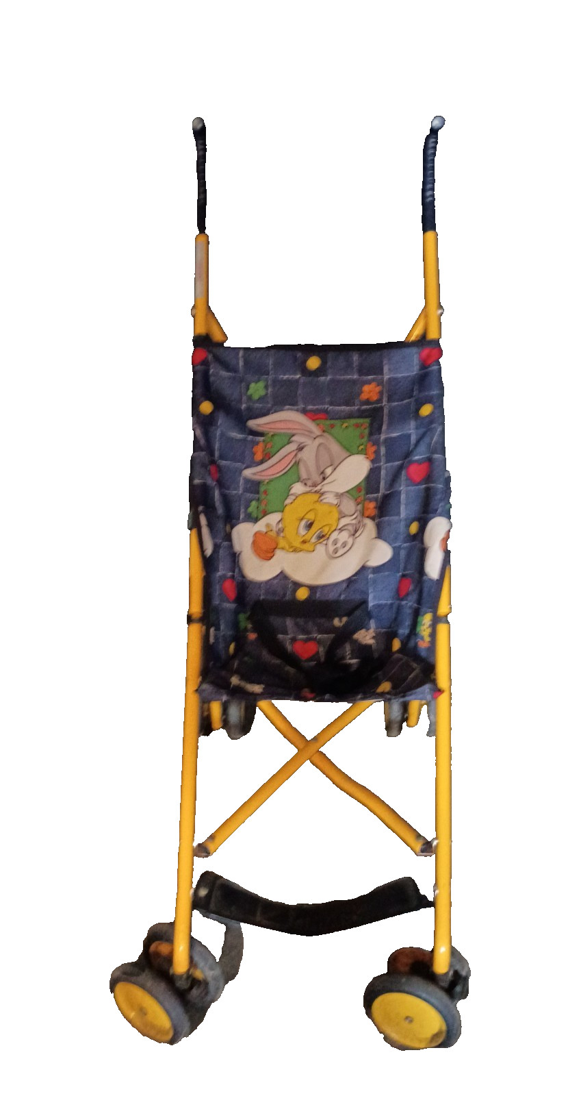Vintage Baby Looney Tunes Umbrella Stroller Bugs Bunny Tweety Bird Y2K