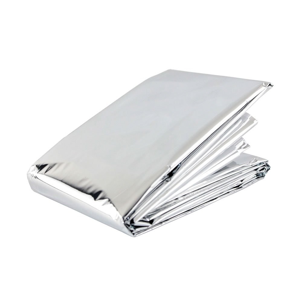 Emergency Outdoor Blanket Insulated Thermal Reflector Retains Body Heat 10 Pack