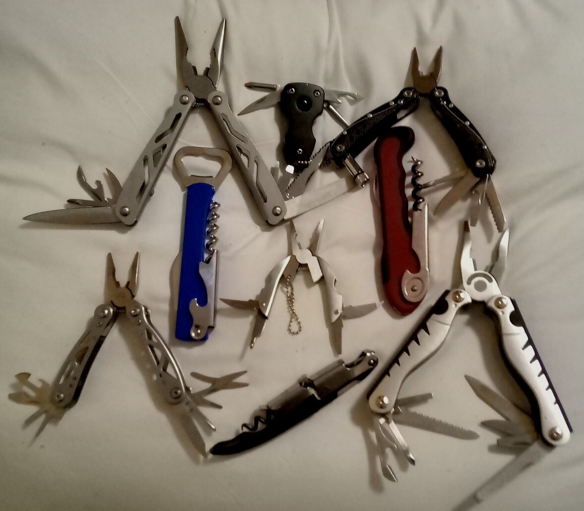 6 Piece Multi-Tool Bulk Lot, Winchester Sheffield Kobalt Schrade, functional