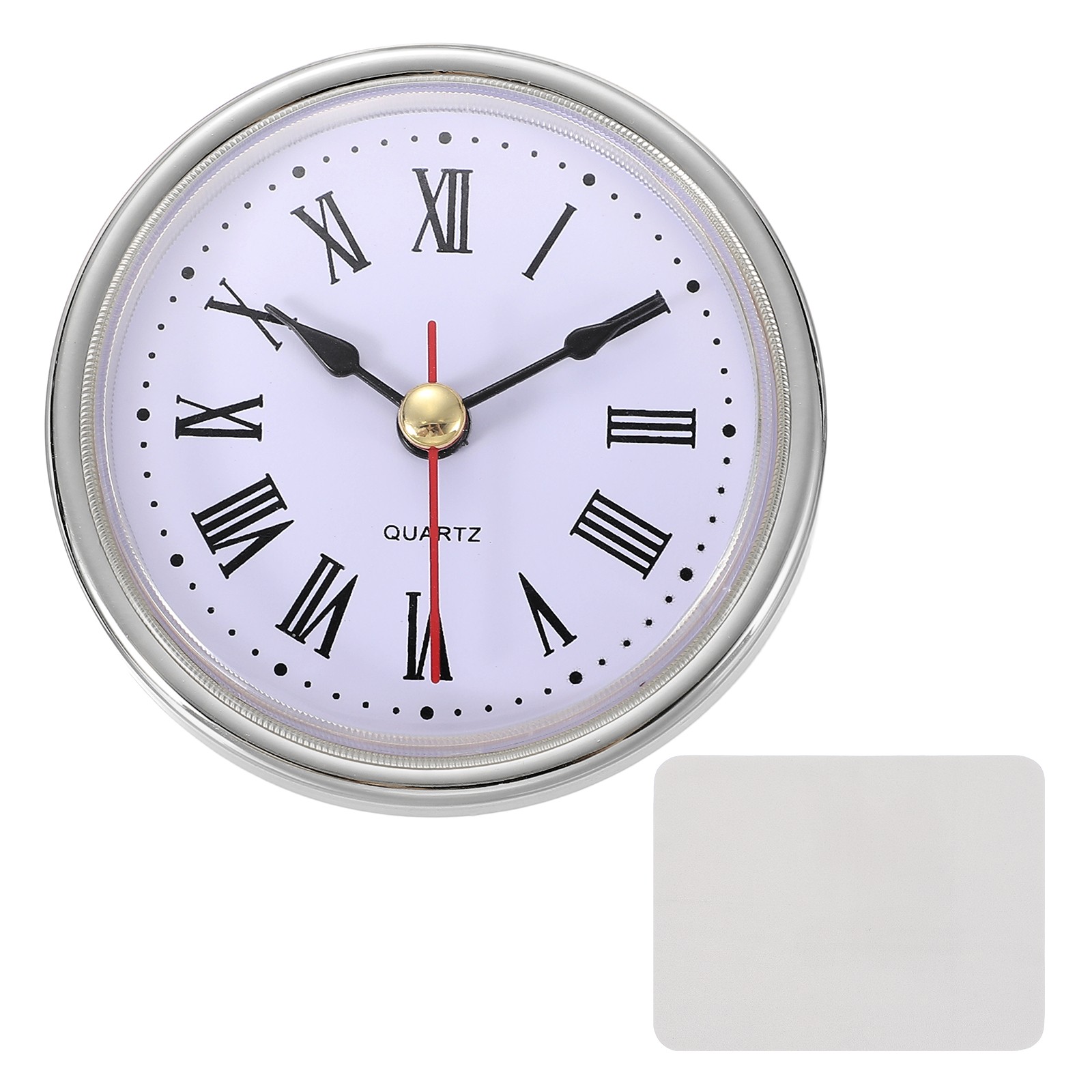 2.6"/65mm Classic Clock Movement, Silver (Roman Script)