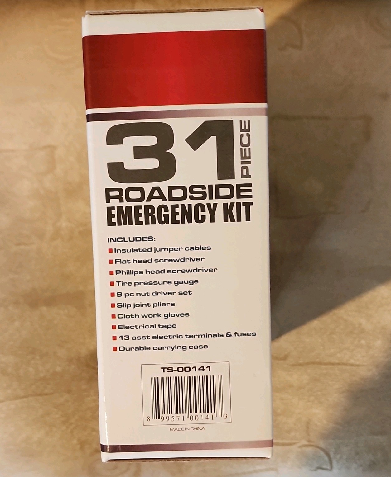 Fine Auto Products 31 Piece Roadside Emergency Kit