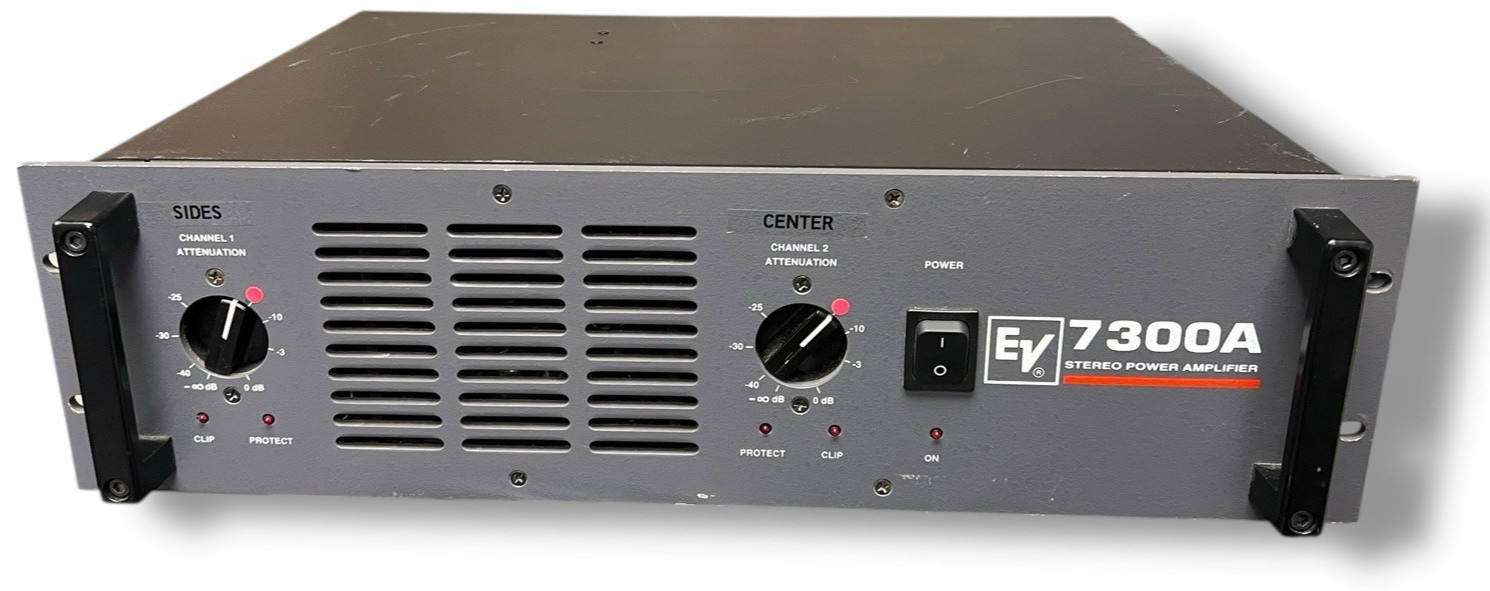 Electro Voice EV Model 7300A Stereo Power Amplifier - TESTED + POWERS ON!!
