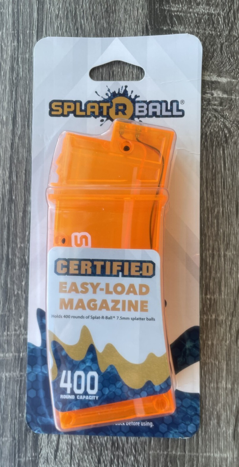 Splat-R-Ball Easy Load Magazine 400 Round Capacity Orange 950011, 14+