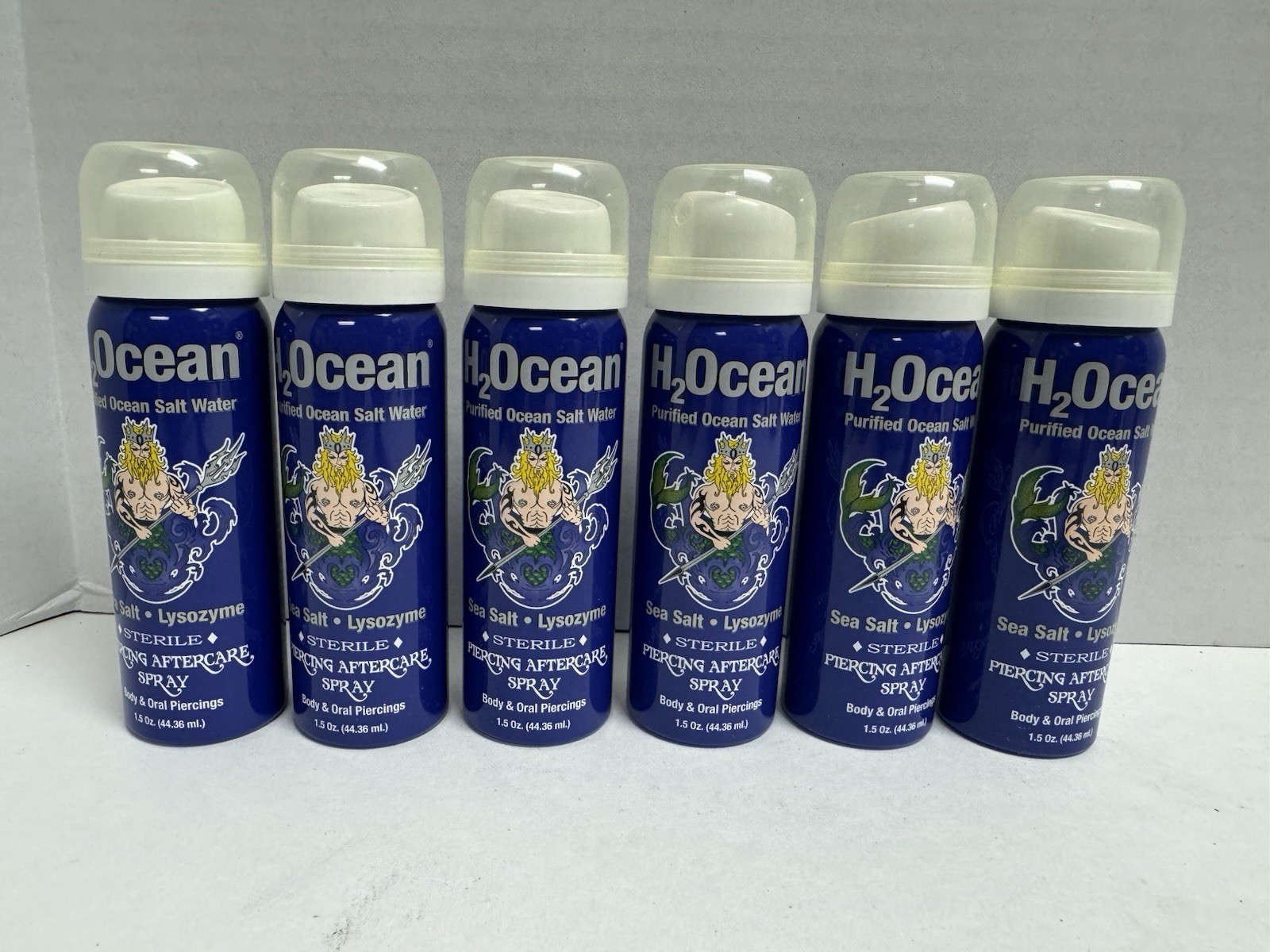 Lot of 6 H2Ocean Purified Ocean Salt Water Piercing Aftercare Spray Exp 06/2026
