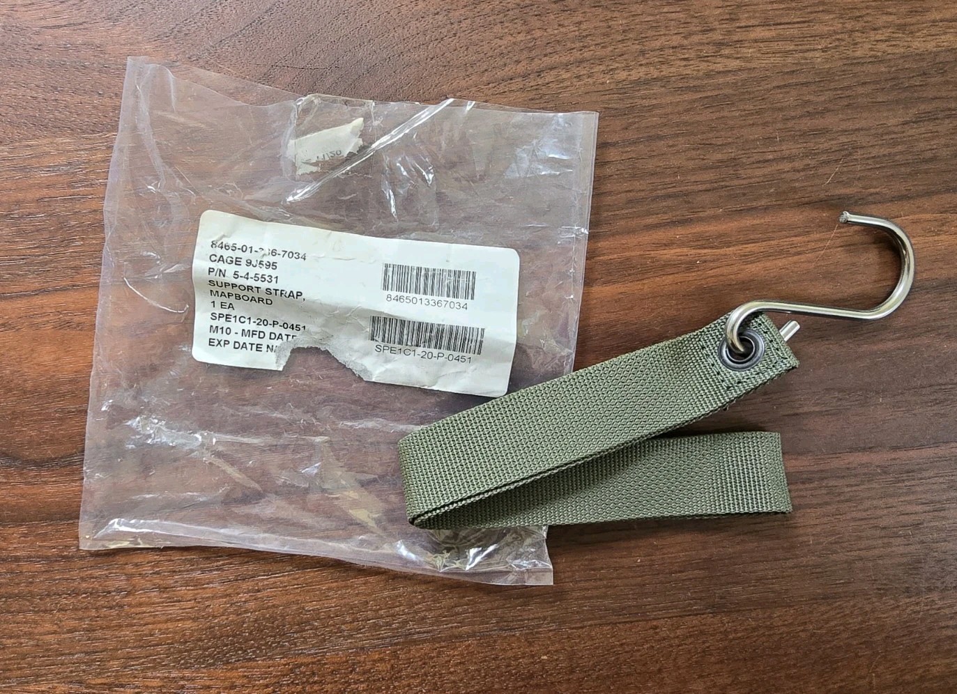 USGI MAPBOARD SUPPORT STRAP 8465-01-336-7034 NEW