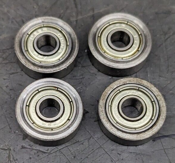 4 B7 Ball Bearings 5/8" OD 3/16" ID .196" OAL No. 7RS NEW - Router Bits Bearing