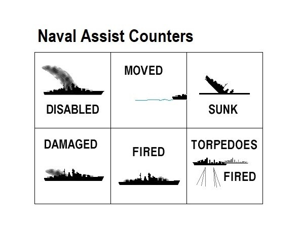 Naval Assist Counters – Die-Cut
