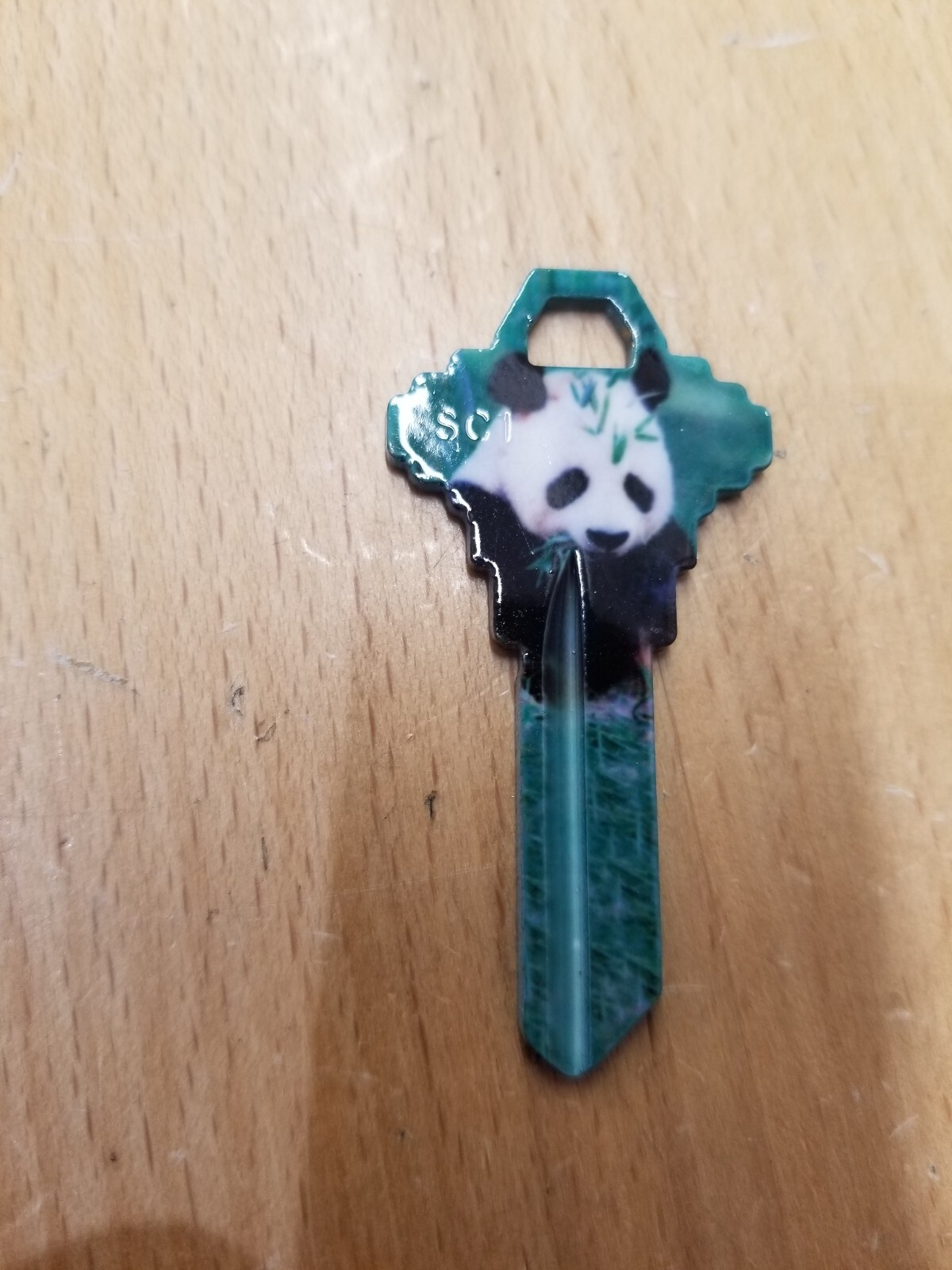 BIG PANDA PRINTED SCHLAGE SC1 KEYBLANK - READ DETAILS BELOW