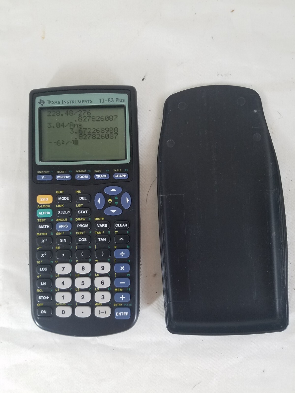 Texas Instruments TI-83 Plus Graphing Calculator with Cover