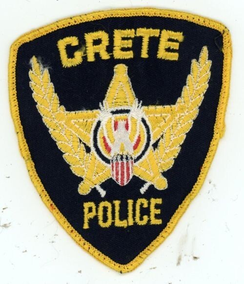 ILLINOIS IL CRETE POLICE NICE OLD VINTAGE SHOULDER PATCH SHERIFF
