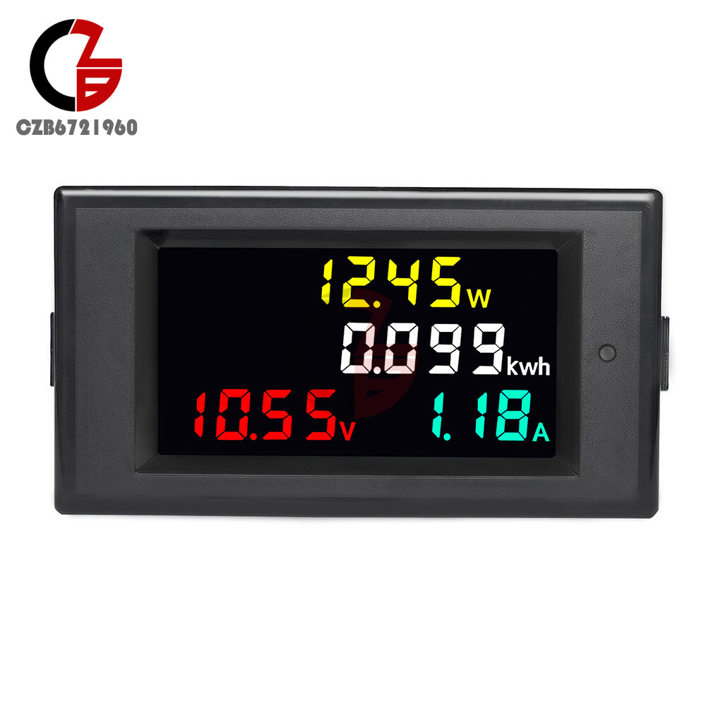 DC7V-20V 14-600V Voltage Current Power Electricity Meter intelligent LCD Display