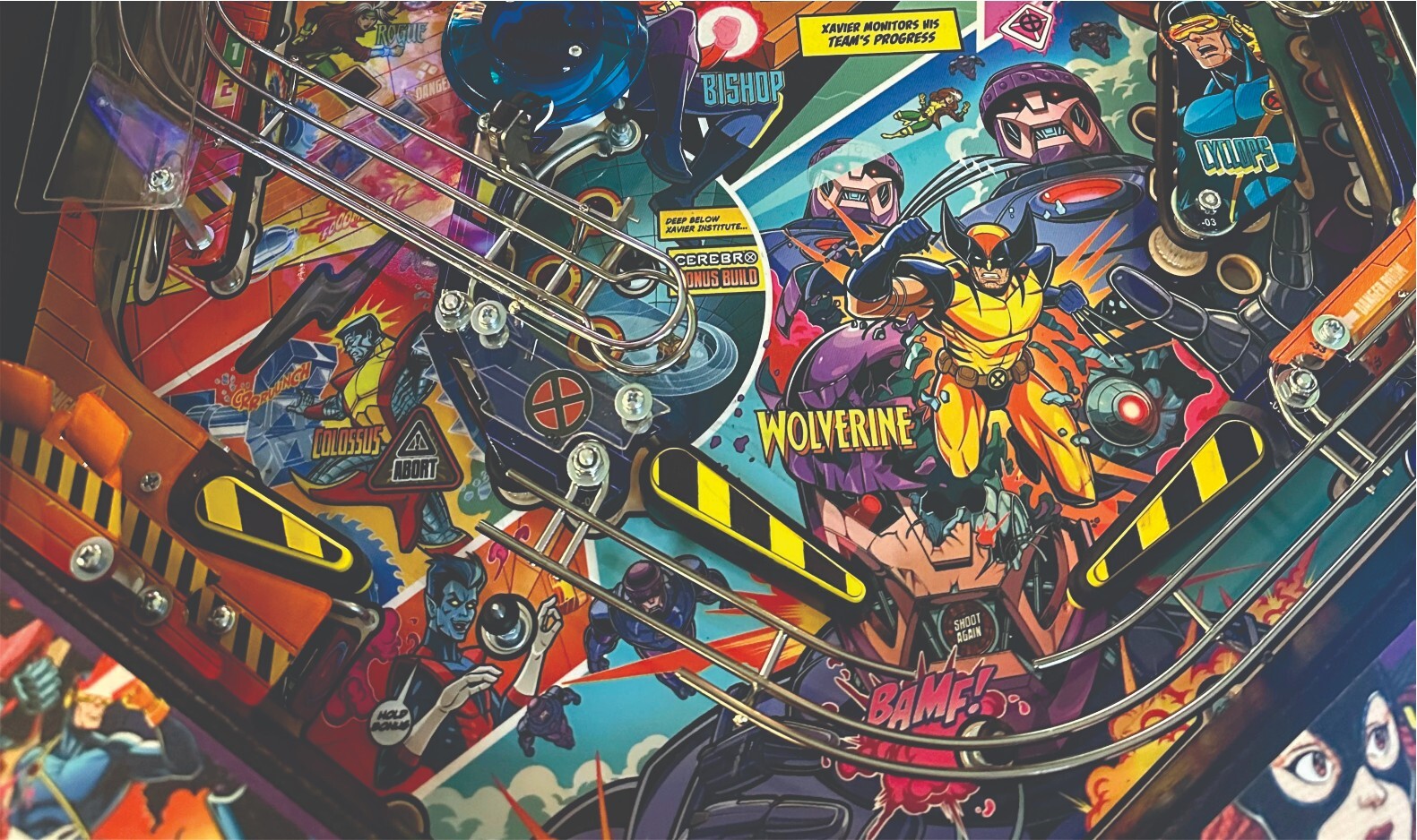 Danger Room Flipper Bat Topper MODs for Stern's The Uncanny X-Men Pinball