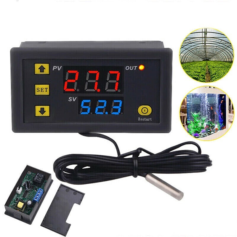 2X W3230 AC110-220V High Precision Digital Temperature Controller Thermostat US