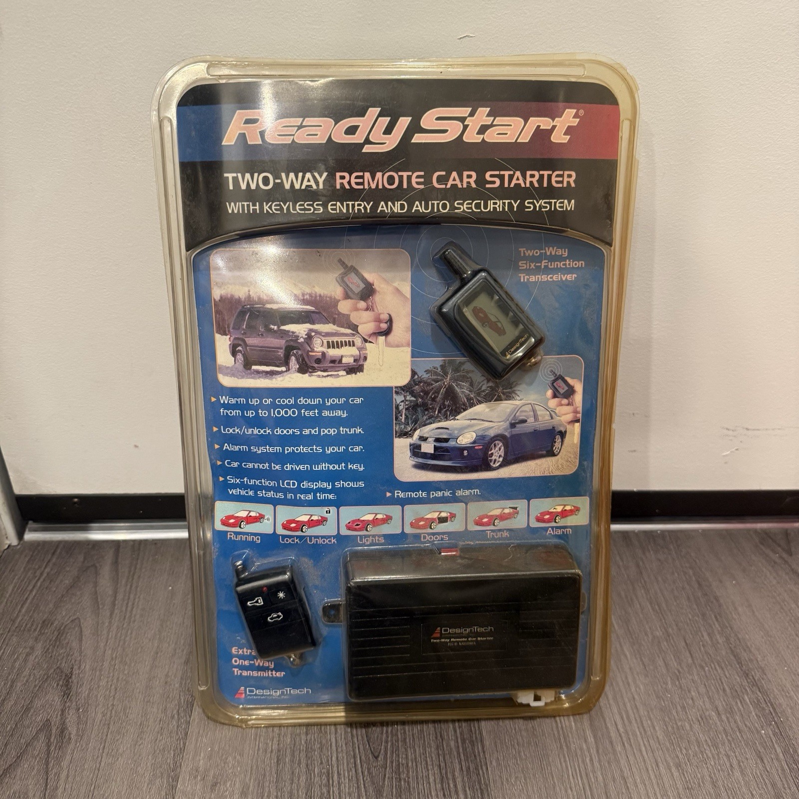 Design Tech Ready Start 490599 Two Way Remote Car Starter Security Keyless Entry