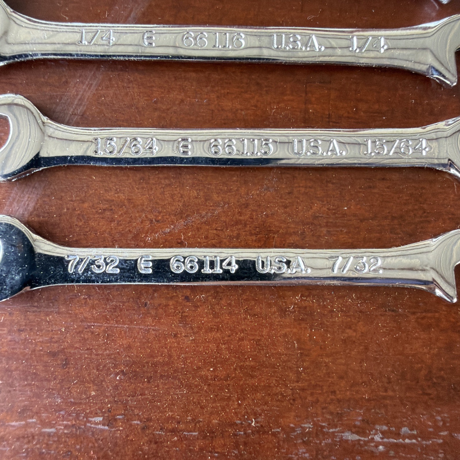 Vintage Jensen Angle Open End Wrench’s Short Pattern USA - Sizes in Description