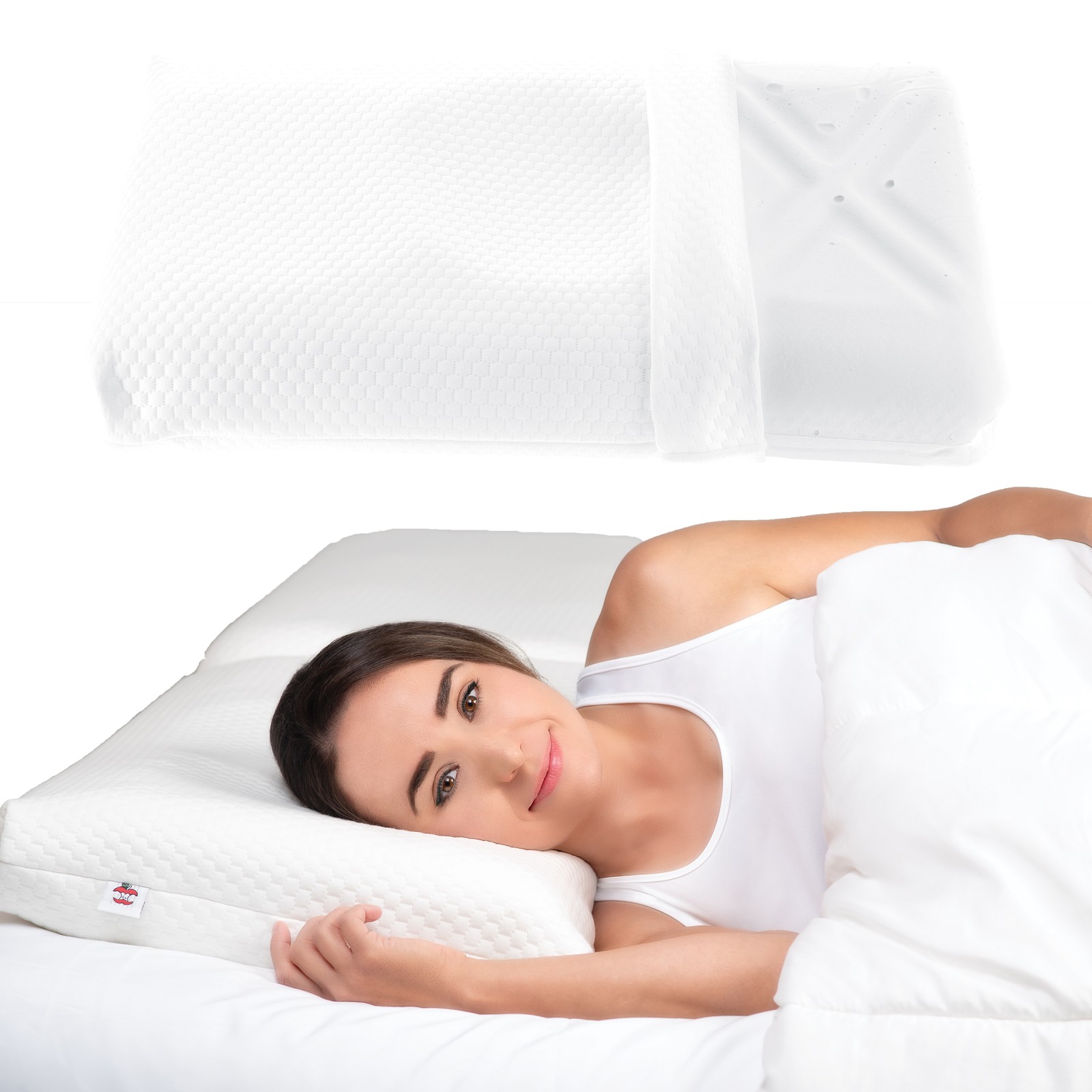 Core Products Tri-Core Ultimate Cervical Pillow for Neck Pain, Firm, Full Size