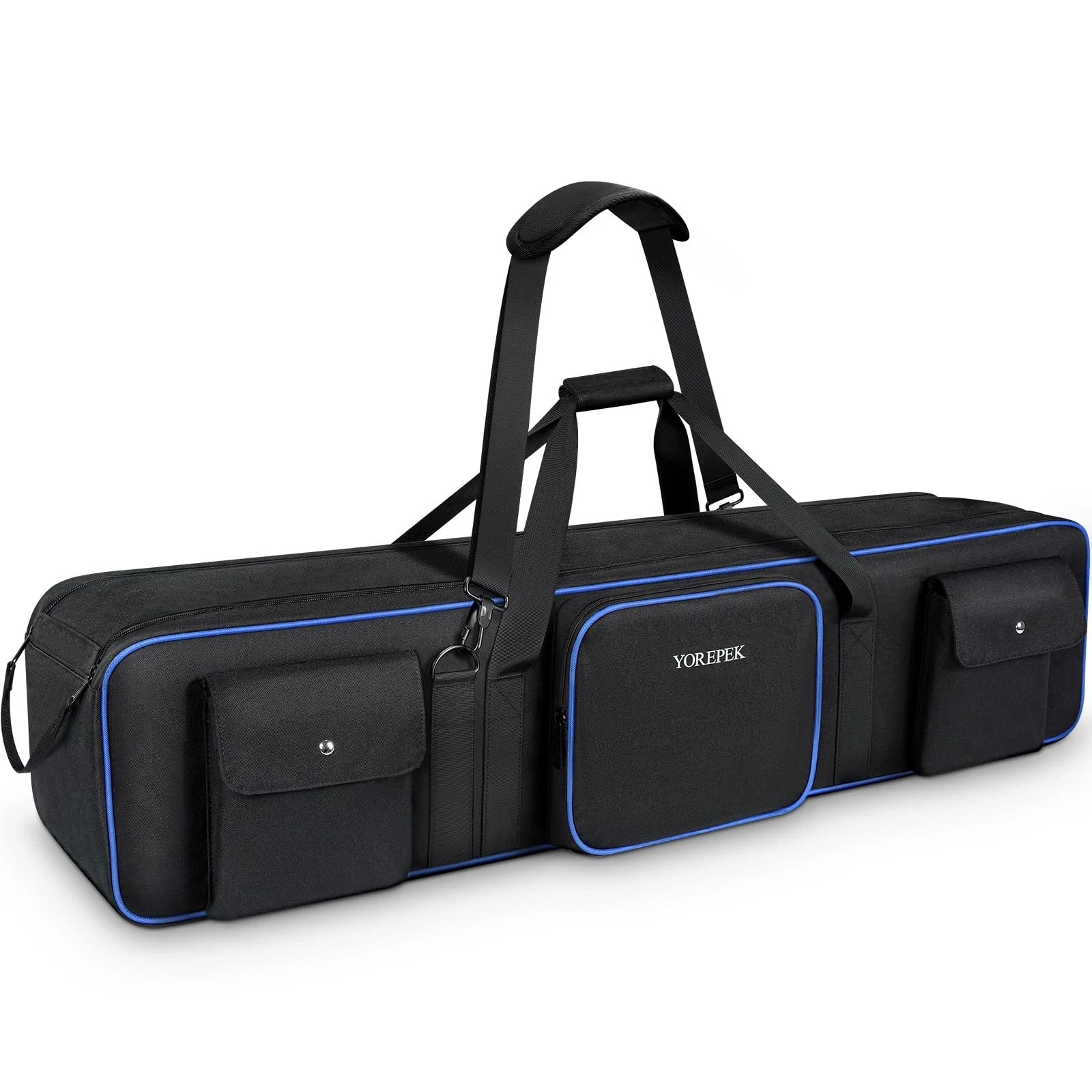 Tripod Carrying Case Bag 50.5", Resistant Light Stand Bag with 2 Removable Pa...