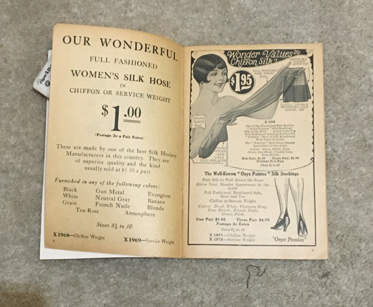 Vntg 1927 Anderson Shoe Co Men Women Shoes & Socks 52 Page Color Catalog Fashion