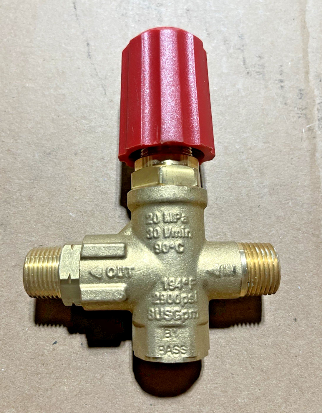 VR-54 Unloader Bypass Pressure Washer Valve AR/Comet/Cat/General 2900PSI 3/8NPT
