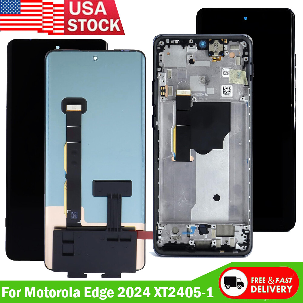 US For Moto Edge 2024 XT2405-1 LCD Display Touch Screen Digitizer Assembly±Frame