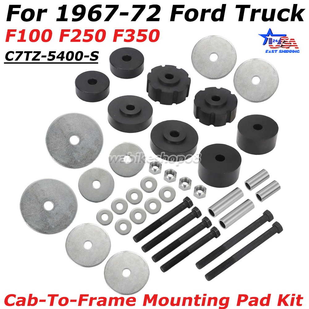 For 1967-72 F100 Car Body Mount Kit Cab-to-Frame Bushing Pickup Truck F250 F350