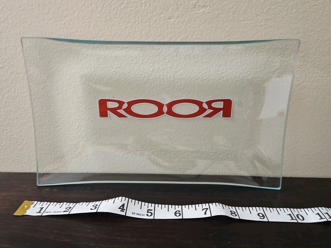 Roor Glass Red Cigarette Rolling Tray Small 10 Inch