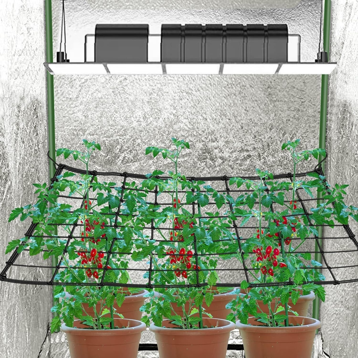 Elastic Trellis Netting 2x2 Trellis Net For Grow Tentheavy Duty Scrog Net Hooks
