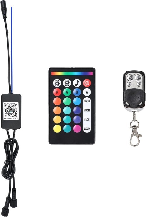 Controller for Metal RGBW LED Rock Lights 6/8/12/14/16Pods, with APP/Dual RF Rem
