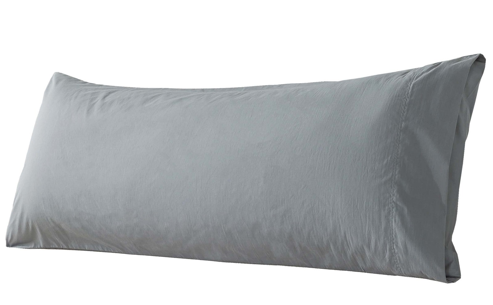 WhatsBedding Body Pillow Cover Cotton Fabric, 20" x 54" (Body Pillow), Grey