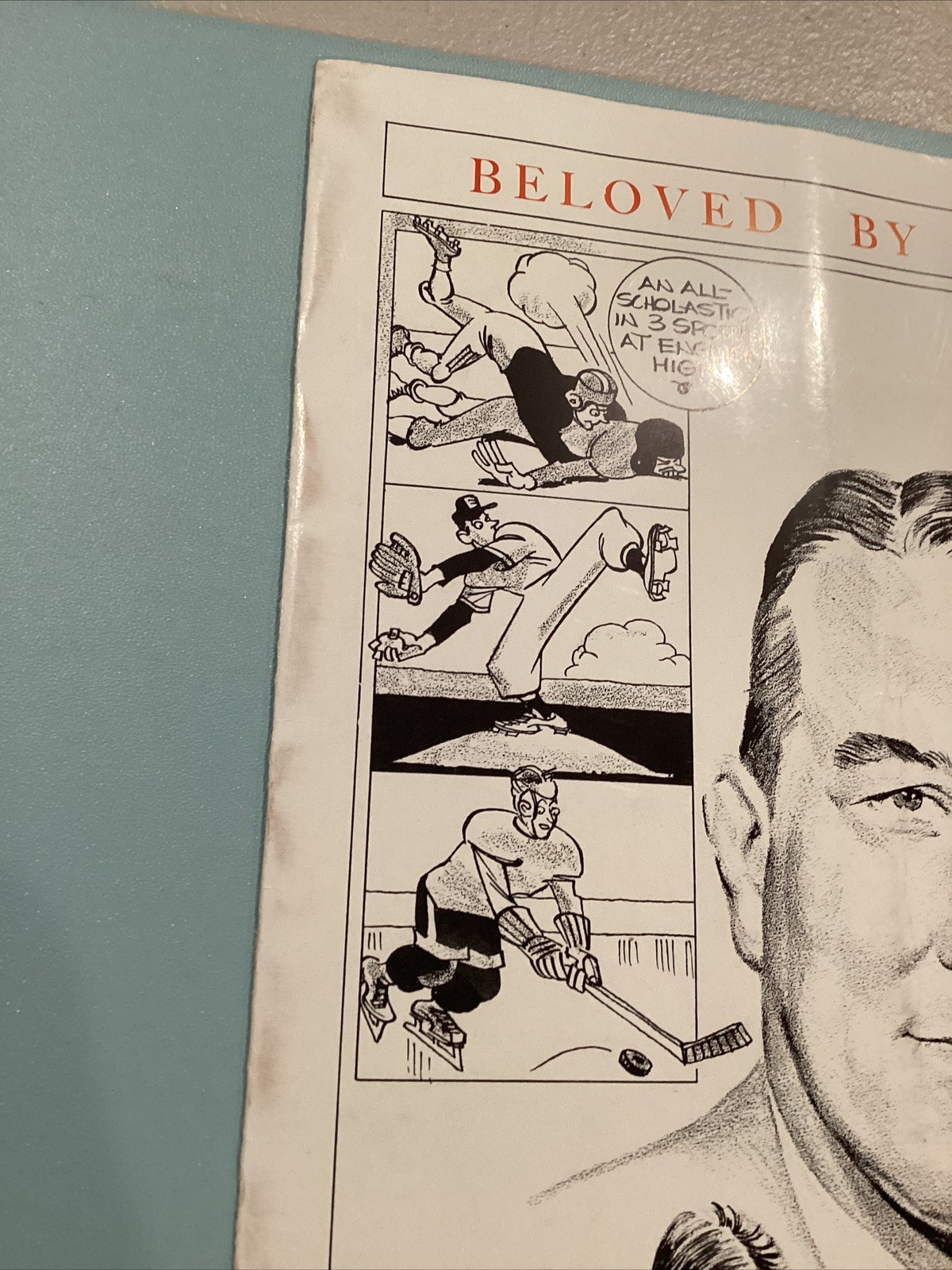 1954 Harry Downes Brookline HS Appreciation Dinner Program Swede Nelson Coll