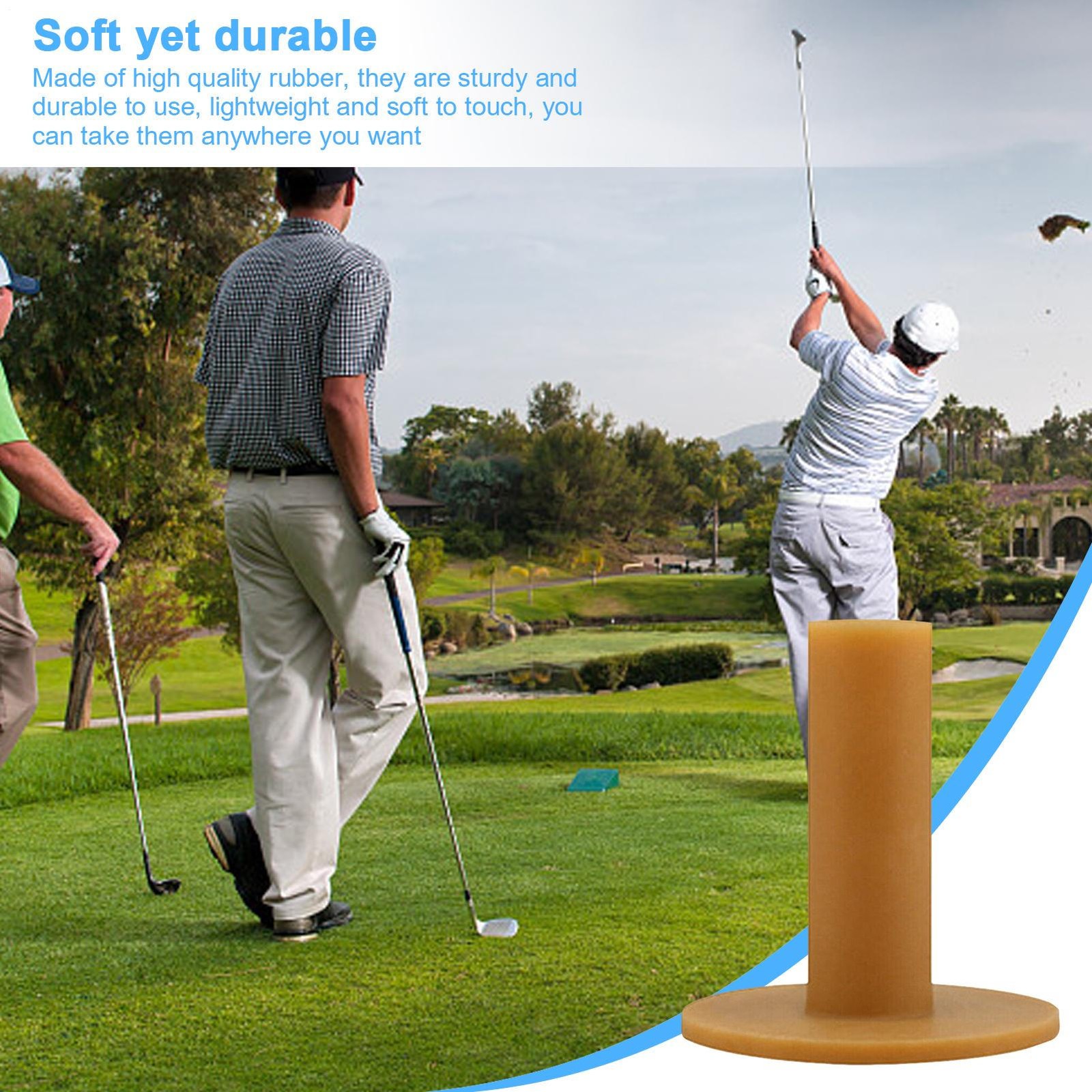 10PCS Rubber Driving Practice Home Training Golf Tee Holder Rubber Driving Range