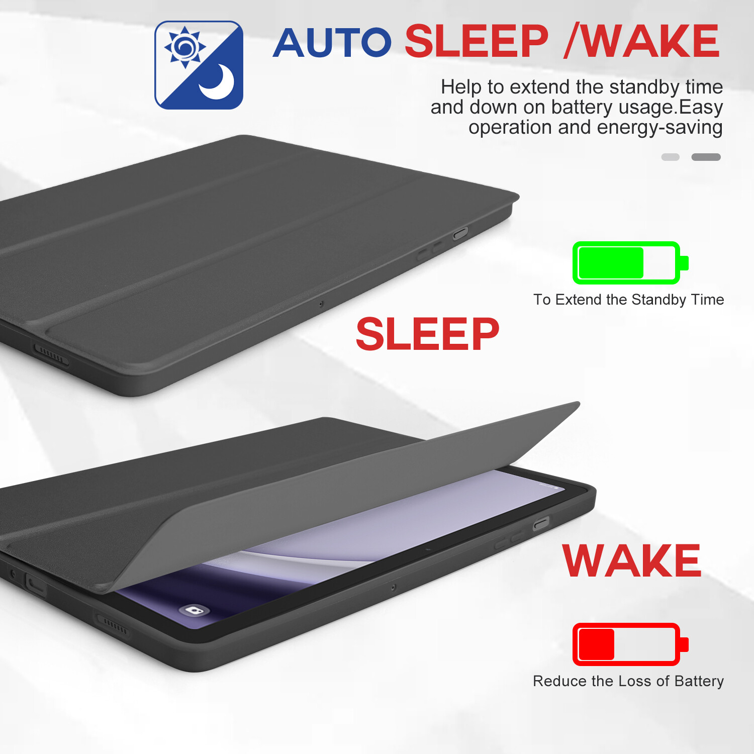 Case for Samsung Galaxy Tab A11+ 2025 with Tempered Glass Screen Protector