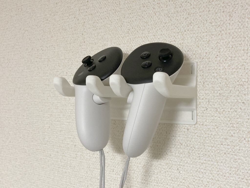 Custom Wall Mount for Meta Quest 3 Controllers (2-pack) *BLACK*