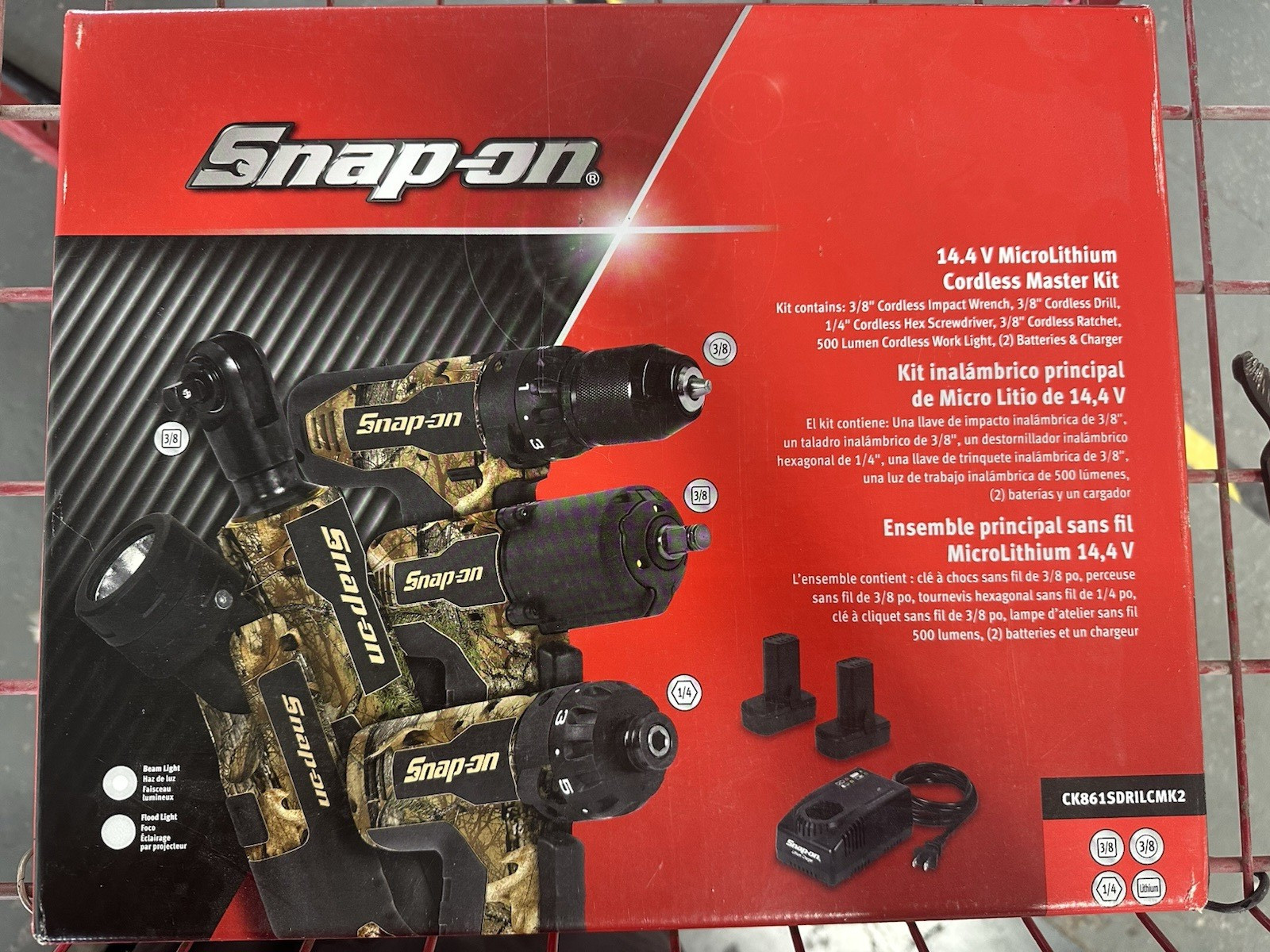 Snap-on 14.4V MicroLithium Cordless Master Kit (2024 Brushless Set)
