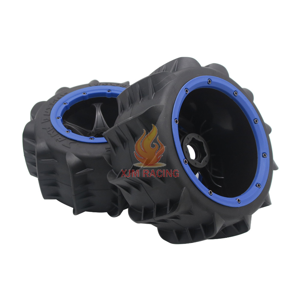 Rear Sand Paddle Wheels Tires in us Fit 1/5 RC Car ROAVN King Motor HPI Baja 5B